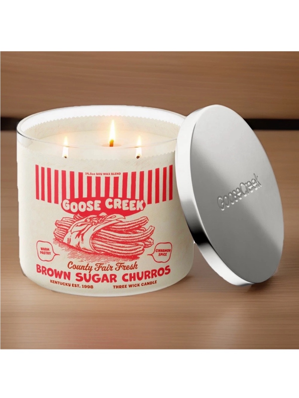 Goose Creek 3-Wick Candle- Brown Sugar Churros (14.5 oz)